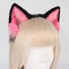 QinRuan Animal Cosplay Costume Accessories Furry Faux Fur Cat Ears Headband and Fox Tail Set Halloween Accessory view 3