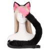 QinRuan Animal Cosplay Costume Accessories Furry Faux Fur Cat Ears Headband and Fox Tail Set Halloween Accessory view 4