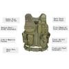 ACTJ.M Green Tactical Vest Combat with Holster for Men Training Breathable Detachable Pouches view 2