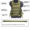 ACTJ.M Green Tactical Vest Combat with Holster for Men Training Breathable Detachable Pouches view 3