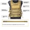ACTJ.M Khaki Breathable Tactical Combat Vest for Men Training Size Adjustable view 3