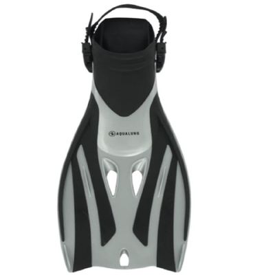 Aqua Lung Fizz Junior Diving Fins, Silver/Black, S/M