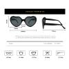 LUJAUXV Heart Shaped Sunglasses for Women,Trendy Cute Heart Glasses Retro Taylor Sun Glasses Cupid UV400 view 4