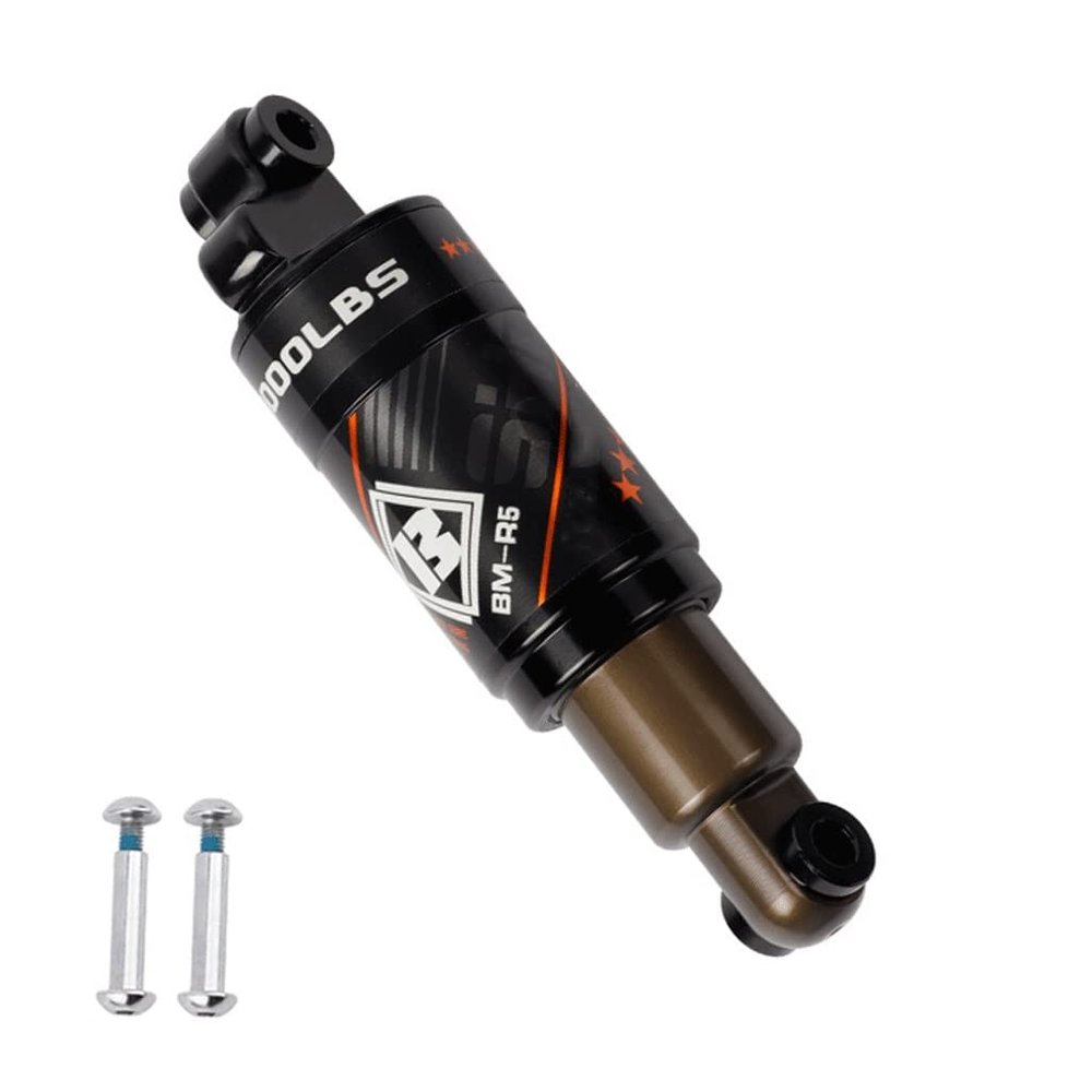 Jejy Oil Pressure Rear Shock Absorber Mountain Bike, Folding Scooter Oil Spring Shock Absorber 120/125/150/165/190lbs (Size : 165mm/1000Lbs)