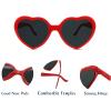LUJAUXV Heart Shaped Sunglasses for Women,Trendy Cute Heart Glasses Retro Taylor Sun Glasses Cupid UV400 view 2