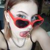 LUJAUXV Heart Shaped Sunglasses for Women,Trendy Cute Heart Glasses Retro Taylor Sun Glasses Cupid UV400 view 3