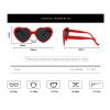 LUJAUXV Heart Shaped Sunglasses for Women,Trendy Cute Heart Glasses Retro Taylor Sun Glasses Cupid UV400 view 4