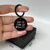 Funny Keychain Gift for Teenager from Mom, Don't Do Stupid Shit Keychain, Gift for Son Daughter Kids, Go to College Presents (Black - Mom&Dad) view 2