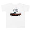 1979 F100 Custom Pickup Truck Retro Graphic T-Shirt | Vintage Car Enthusiast Gift | Toddler White view 1