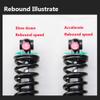 Jejy Mountain Bike Rear Shock Rebound Damping System 190mm, MTB Rear Shock Absorber Black 650lbs/750lbs/850lbs/1000lbs/1500lbs/2000lbs (Color : 190mm, Size : 150lbs) view 3
