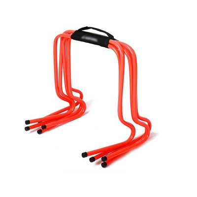 Hurdle Football Training Equipment, Basketball Training Auxiliary Equipment Pack of 5 Agility Training Obstacles ABS Hurdles, Children's Small Hurdles XJJUN (Color : Orange, Size : High-50cm)