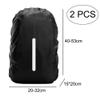 2 Pack Waterproof Rain Cover Backpack Rain Cover Waterproof Rucksack Cover with Reflective for Hiking Camping Traveling Cycling Anti-dust,Anti-Theft,Outdoor Activities(M (30-40L) view 2