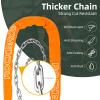 ROCKBROS Bike Chain Lock, Heavy Duty Anti Theft, 3 Ft Long, 5mm Thick Bicycle Lock with Key Set, Cut Proof for Door, Fence view 2