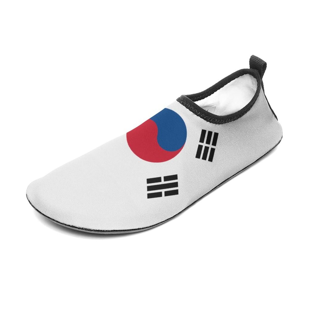 Calculay South Korean Flag Water Shoes, Beach Shoes for Men and Women, Swimming Pool Yoga, Surfing Sneakers