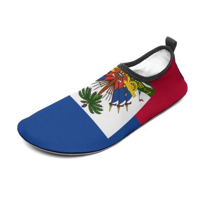 Haiti Flag Water Shoes, Beach Shoes for Men and Women, Swimming Pool Yoga, Surfing Sneakers