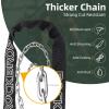 ROCKBROS Bike Chain Lock, Heavy Duty Anti Theft, 3 Ft Long, 5mm Thick Bicycle Lock with Key Set, Cut Proof for Door, Fence view 2