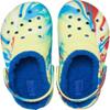 Crocs Kids Classic Lined Clogs for Toddlers - Synthetic Upper & Lining - Synthetic Outsole & Insole Sulphur/Multi Marbled Tie-Dye 4 Toddler M view 3