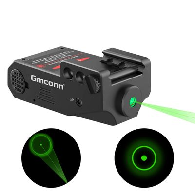 Gmconn Green Laser Sight with Circle, Rechargeable Magnetic USB Port, Aluminum Low Profile Picatinny Mount Shotgun Green Dot Sight for Shotgun