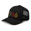 1986 39th Birthday Embroidered Unisex Retro Trucker Hat, 39 Year Old Bday Cap Gift Black view 4