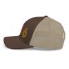 1986 39th Birthday Embroidered Unisex Retro Trucker Hat, 39 Year Old Bday Cap Gift Brown/Khaki view 3