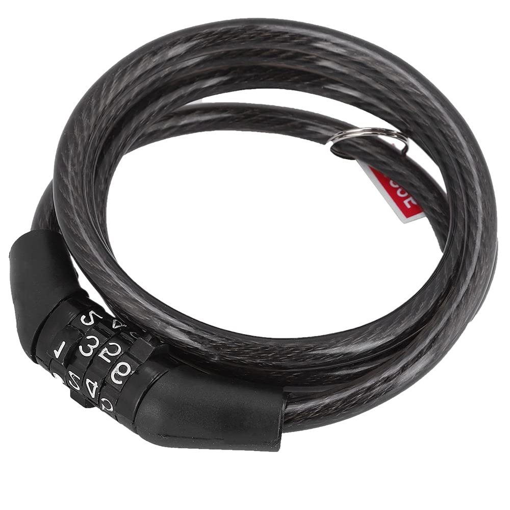 Sazao Cable Lock, Waterproof Passwords Bike Security Lock, Children for Bike Mountain Home