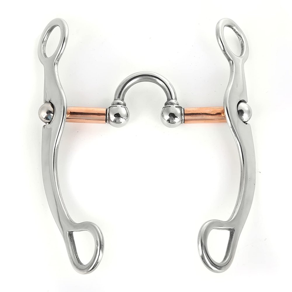 Janzoom Loose Bit, Mouth Roller High Strength Superior Performance for Horse