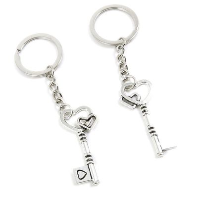 5 Pieces Keychain Keyring Door Car Key Chain Ring Tag Charms Supplies N4KQ4F Key of Love