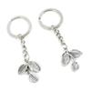 5 Pieces Keychain Keyring Door Car Key Chain Ring Tag Charms Supplies N1SI9C Leaves view 1