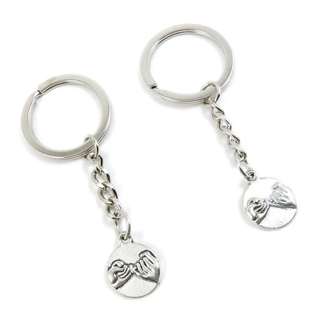 10 Pieces Keychain Keyring Door Car Key Chain Ring Tag Charms Supplies J7AS5G Pinky Promise