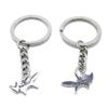10 Pieces Keychain Keyring Door Car Key Chain Ring Tag Charms Supplies LZ0F4Z Fox view 1