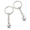 5 Pieces Keychain Keyring Door Car Key Chain Ring Tag Charms Supplies V1NF7Y Starfish Sea Star view 1