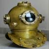 Adam Antique U.S Navy Mark V Boston Diving Divers Helmet Steel & Brass Antique US Navy Mark V Scuba Marine Diving Divers Deep Sea Helmet view 1