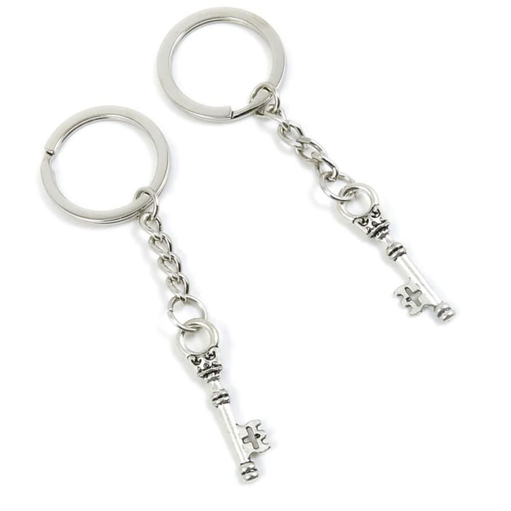 5 Pieces Keychain Keyring Door Car Key Chain Ring Tag Charms Supplies B8IO3P Magic Skeleton Key