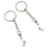 5 Pieces Keychain Keyring Door Car Key Chain Ring Tag Charms Supplies B8IO3P Magic Skeleton Key view 1