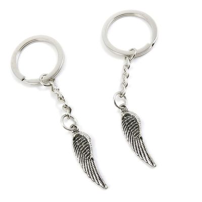 5 Pieces Keychain Keyring Door Car Key Chain Ring Tag Charms Supplies X1PN8E Angel Wing