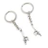 10 Pieces Keychain Keyring Door Car Key Chain Ring Tag Charms Supplies A5JI2R Dancing Gymnastics view 1