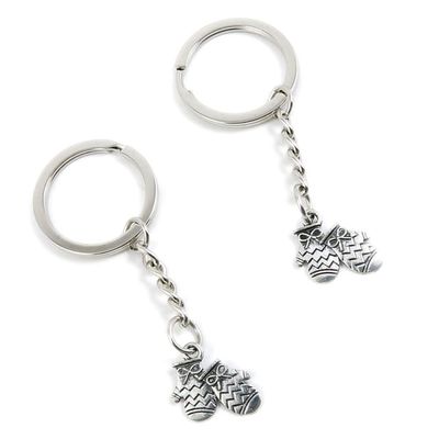 10 Pieces Keychain Keyring Door Car Key Chain Ring Tag Charms Supplies V1NO2D Christmas Xmas Gloves Mittens