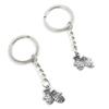 10 Pieces Keychain Keyring Door Car Key Chain Ring Tag Charms Supplies V1NO2D Christmas Xmas Gloves Mittens view 1