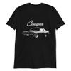 1970 Cougar Eliminator 428 Super Cobra Jet Rare Muscle Car Short-Sleeve T-Shirt Black view 1