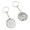 5 Pieces Keychain Keyring Door Car Key Chain Ring Tag Charms Supplies Y3GK2T Pisces Round Cabochon Base view 1