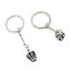 5 Pieces Keychain Keyring Door Car Key Chain Ring Tag Charms Supplies Q7ZM6V Stereo Crown view 1