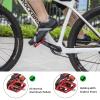 ROCKBROS MTB Mountain Bike Pedals Compatible with SPD Mountain Bike Dual Function Sealed Clipless Aluminum Bicycle Flat Platform 9/16" Pedals with Cleats for Road, MTB, Mountain Bikes view 2