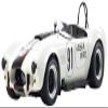 Kyosho Original KS08047EW 1/18 Shelby Cobra 427 S/C ESSEX WIRE #91 White/Dark Blue, Finished Product view 1