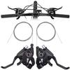 TOBWOLF Bicycle Brake Levers Shifter, 3x8 24 Speed Mountain Bike shifters Set, Left Right Brake Lever Shifter Kits with Gear Indicator, Replacement with Shift Cables for Moutain Bike Folding Bike view 1