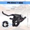 TOBWOLF Bicycle Brake Levers Shifter, 3x8 24 Speed Mountain Bike shifters Set, Left Right Brake Lever Shifter Kits with Gear Indicator, Replacement with Shift Cables for Moutain Bike Folding Bike view 2