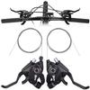 TOBWOLF Bicycle Brake Levers Shifter, 3x7 21 Speed Mountain Bike shifters Set, Left Right Brake Lever Shifter Kits with Gear Indicator, Replacement with Shift Cables for Moutain Bike Folding Bike view 1
