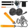 Loggers Art Gens Hand Rope Chain Saw - 48" pocket chainsaw directly connected to 66 ft ropes to form high tree limb rope chainsaw for camping survival and tree pruning view 1
