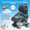 SHDSL Kids Roller Skates for Boys Girls Kids, 4 Sizes Adjustable Quad Skates with All Light up Wheels - Birthday Gift for Indoor Outdoor Sports Patines para nias view 4
