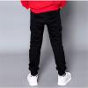 Kids Girls Boys Pants Cotton Trousers Children Casual Elastic Waist Pencil Pants Sweatpants Orange view 2