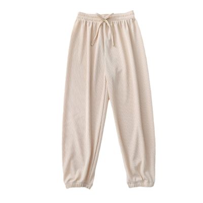 Kids Teen Girls Pink Pants Fashion Summer Green Casual Wide Leg Pants Children Loose Trousers